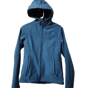 Kirkland Signature Women's Softshell Hooded Jacket Teal Color Size M See Details